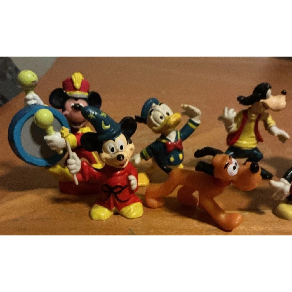 Small Lot Of 9 Disney‎ PVC Figures, Mickey Mouse, Donald Duck, Goofy, Tallest 3" - Picture 2 of 13